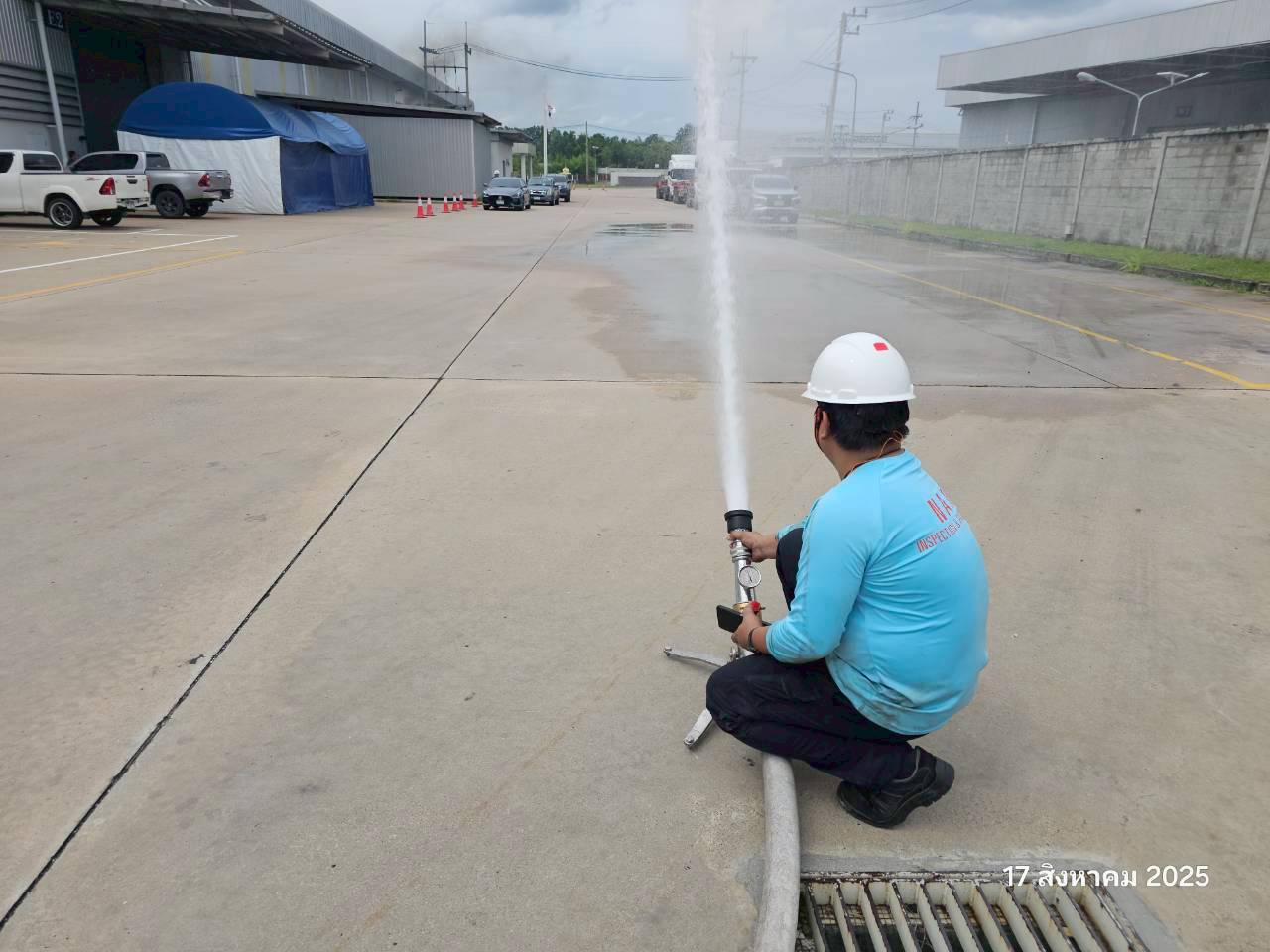 บำรุงรักษาเครื่องสูบน้ำดับเพลิง ซ่อมแซมระบบดับเพลิง และทดสอบระบบดับเพลิง